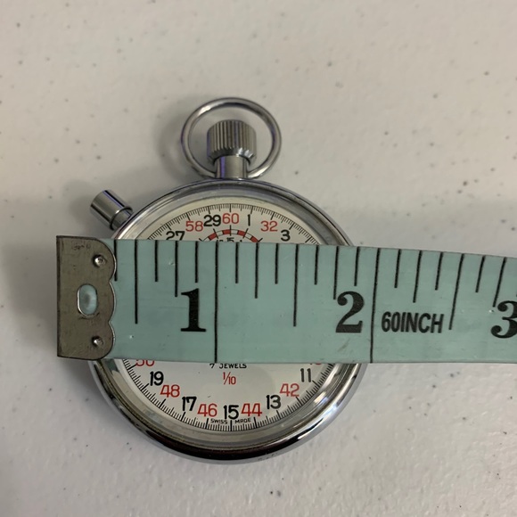 Vintage Walkman Swiss 7 Jewels 1/10 Stopwatch - Picture 7 of 11